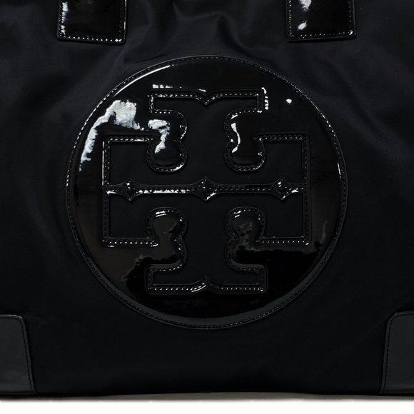 Tory Burch Ella Large Black Nylon Tote - Picture 7 of 11